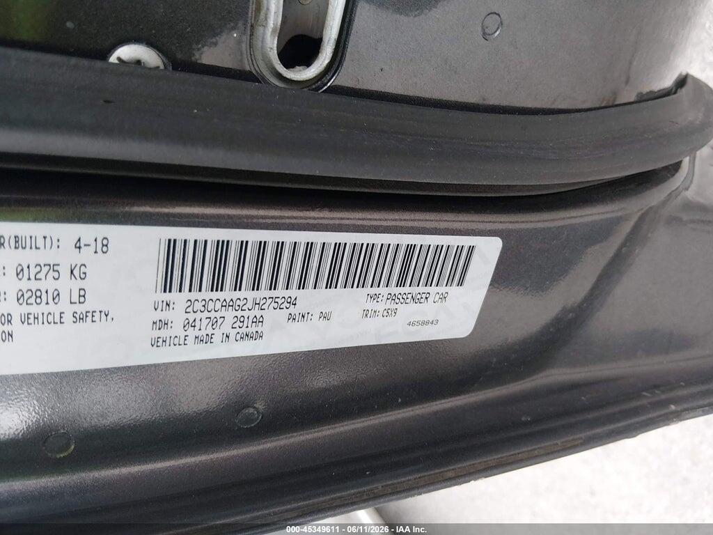2C3CCAAG2JH275294 2018 CHRYSLER 300 photo no. 9