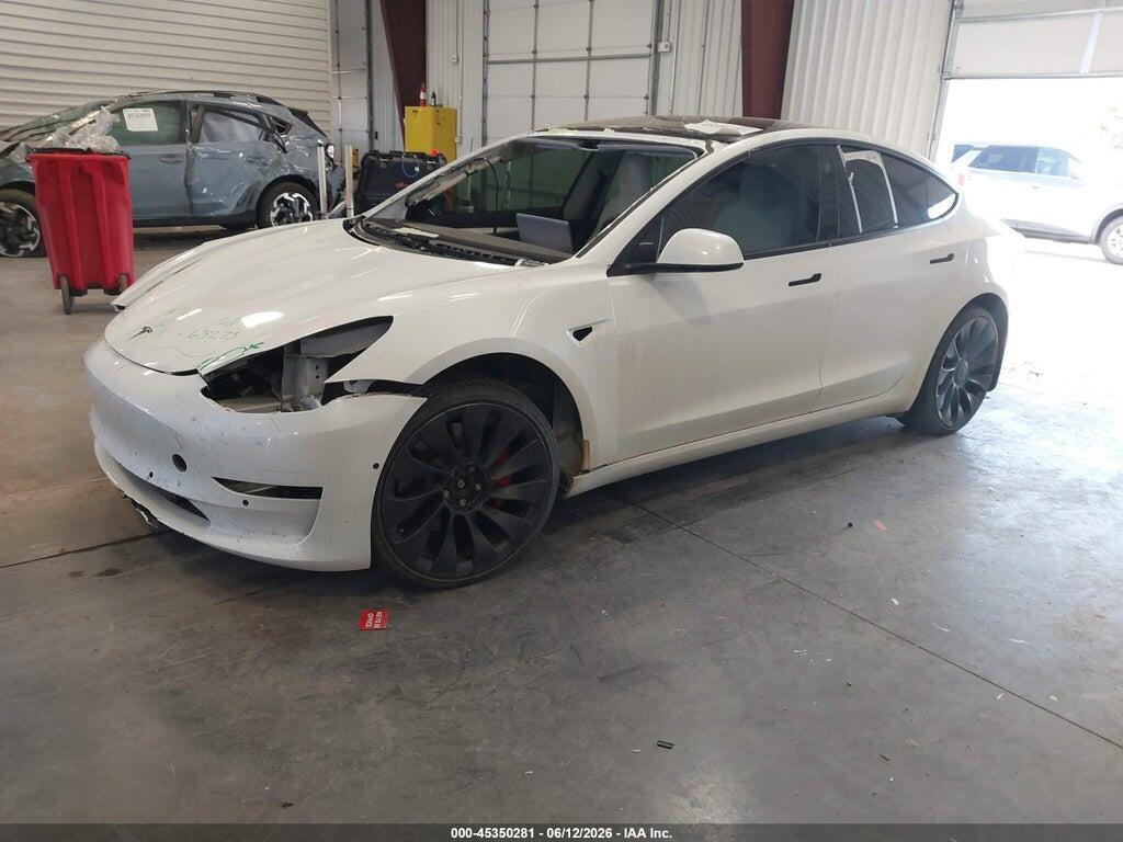 5YJ3E1EC2NF312563 2022 TESLA MODEL 3 photo no. 2