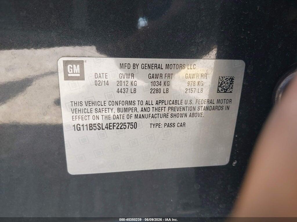 1G11B5SL4EF225750 2014 CHEVROLET MALIBU photo no. 9