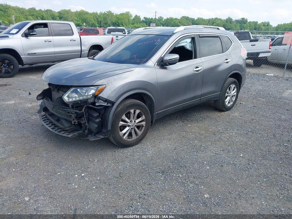 KNMAT2MV3GP710850 2016 NISSAN ROGUE photo no. 2