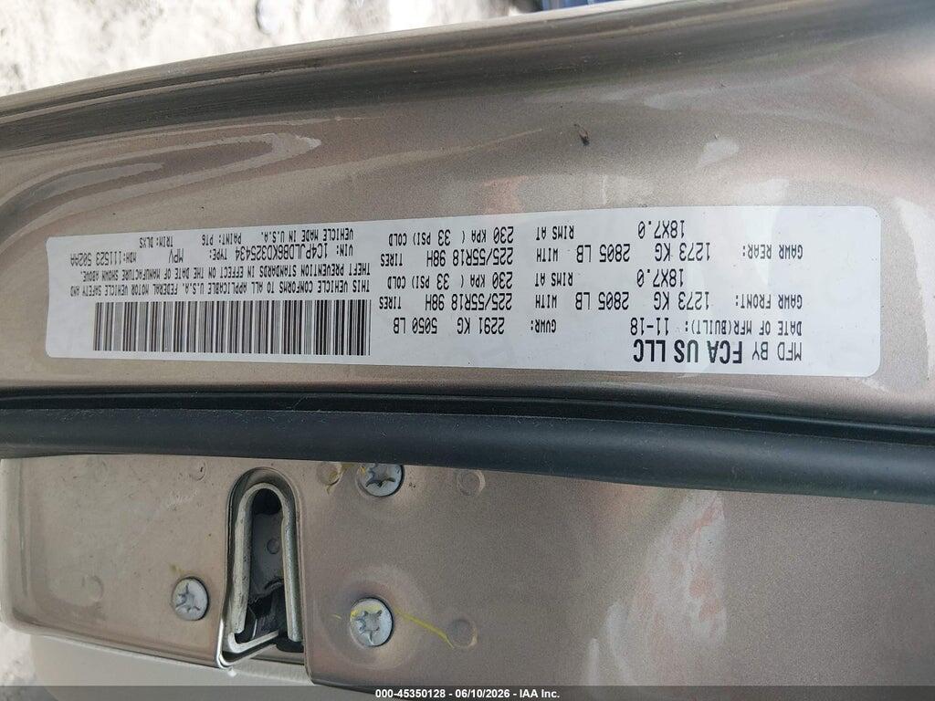 1C4PJLDB6KD325434 2019 JEEP CHEROKEE photo no. 9
