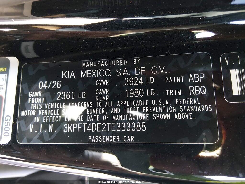 3KPFT4DE2TE333388 2026 KIA K4 photo no. 9