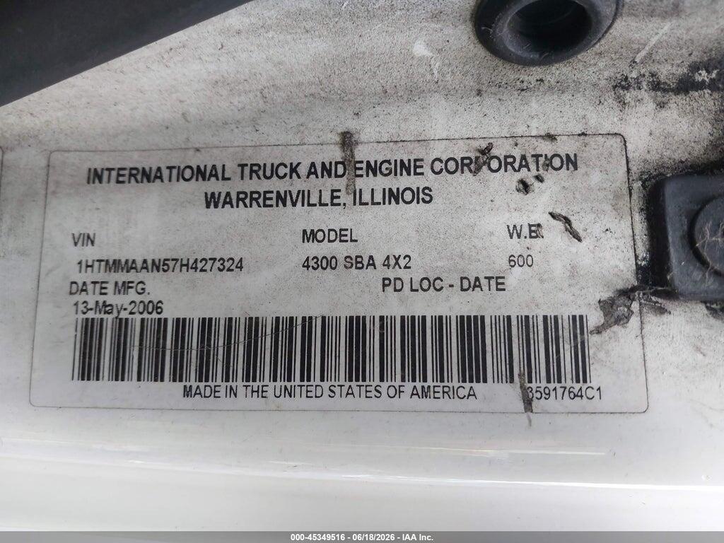 1HTMMAAN57H427324 2007 INTERNATIONAL 4000 photo no. 8