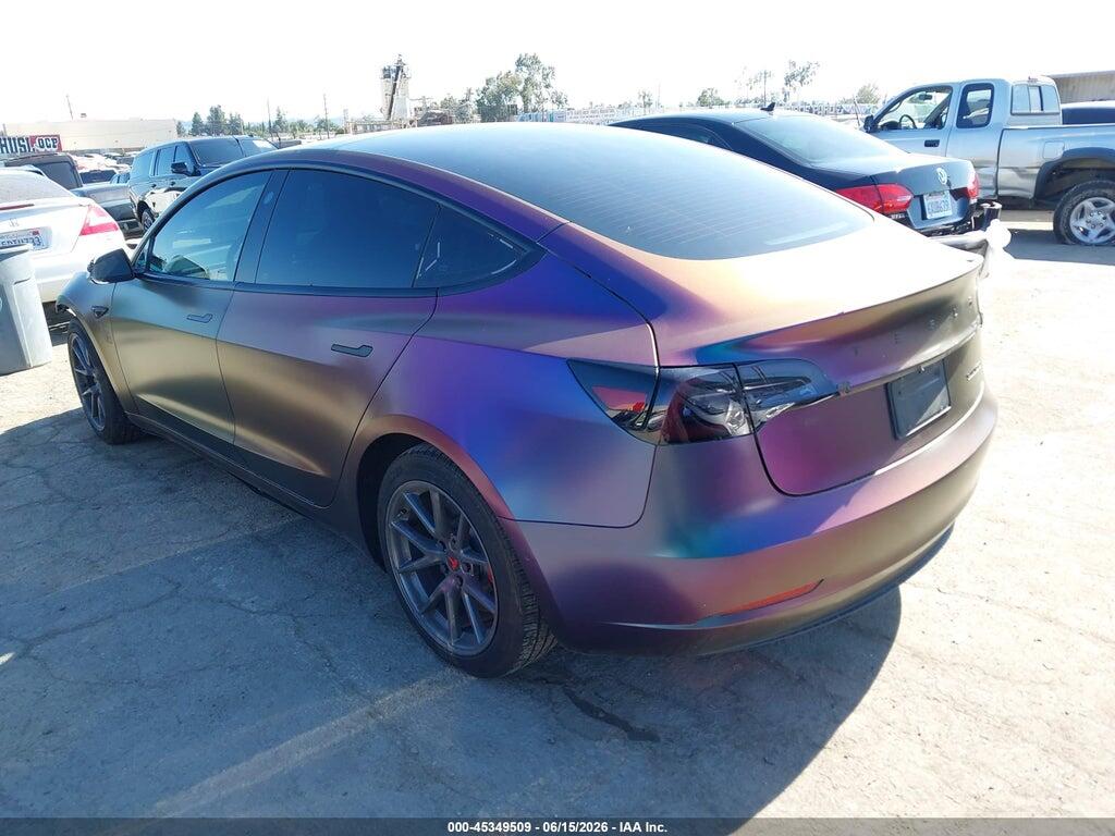 5YJ3E1EB6NF352393 2022 TESLA MODEL 3 photo no. 3