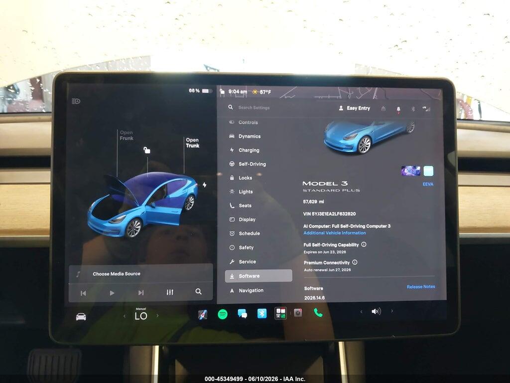 5YJ3E1EA2LF632820 2020 TESLA MODEL 3 photo no. 7