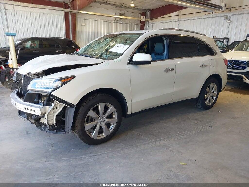 5FRYD4H96GB047691 2016 ACURA MDX photo no. 2