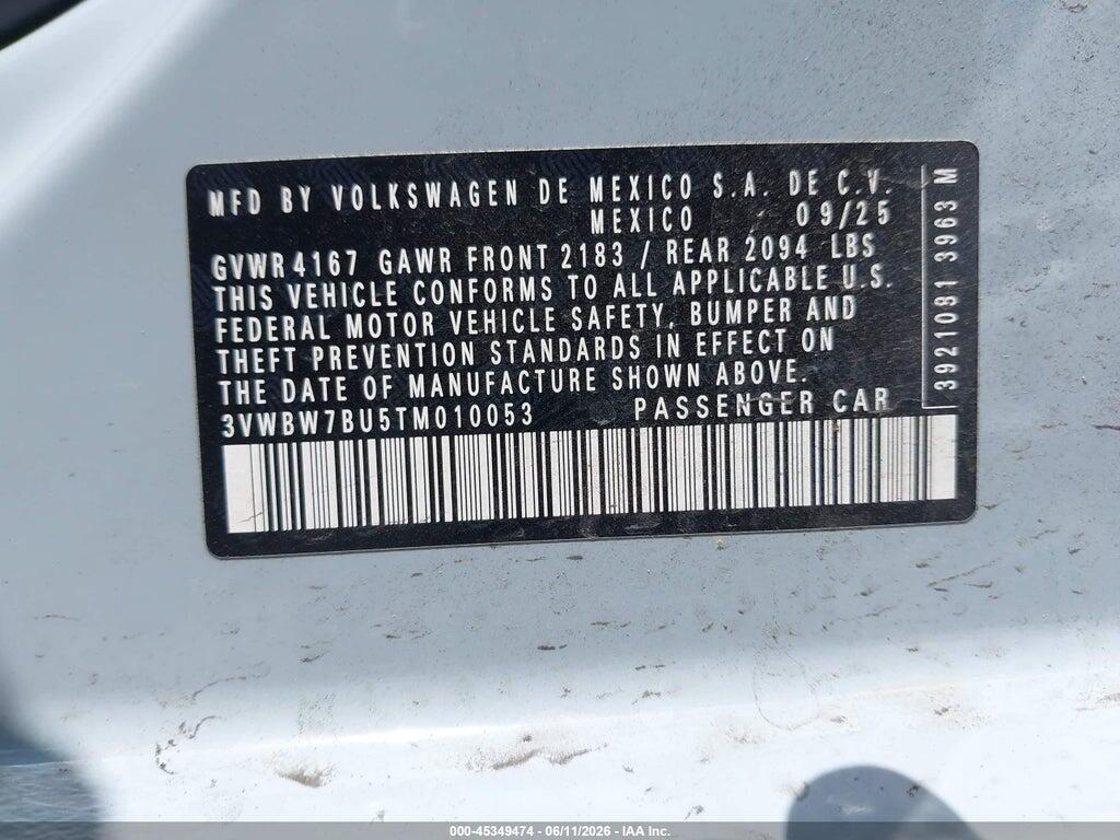 3VWBW7BU5TM010053 2026 VOLKSWAGEN JETTA photo no. 9