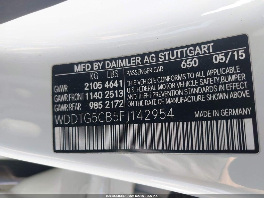 WDDTG5CB5FJ142954 2015 MERCEDES-BENZ GLA 45 AMG photo no. 9