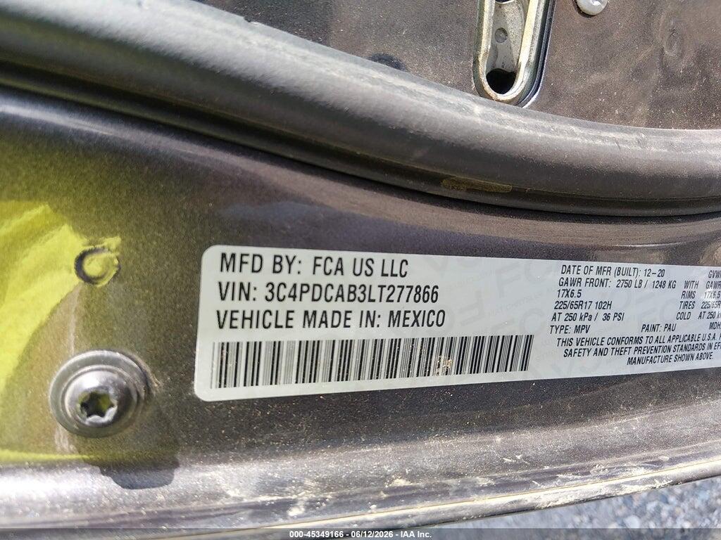3C4PDCAB3LT277866 2020 DODGE JOURNEY photo no. 9