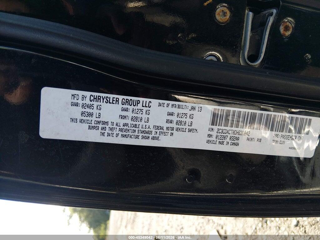 2C3CDXCT0DH630042 2013 DODGE CHARGER photo no. 9