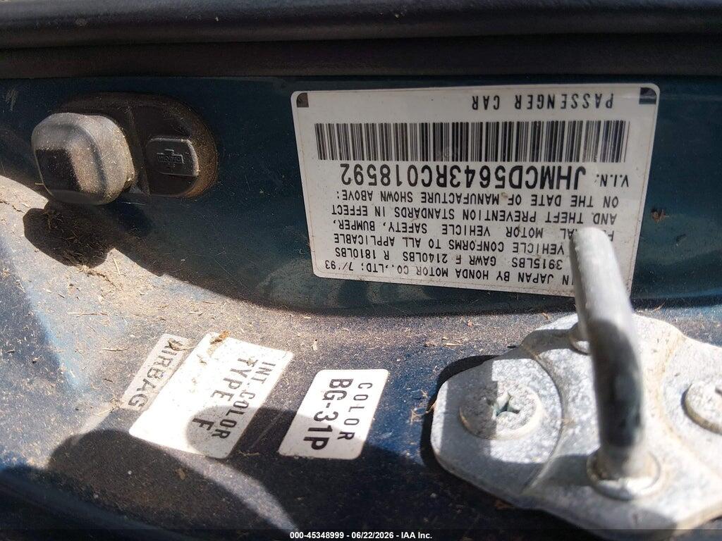 JHMCD5643RC018592 1994 HONDA ACCORD photo no. 9