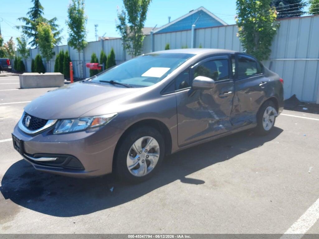 2HGFB2F50FH514388 2015 HONDA CIVIC photo no. 2