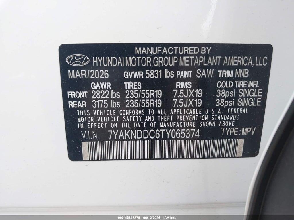 7YAKNDDC6TY065374 2026 HYUNDAI IONIQ 5 photo no. 9