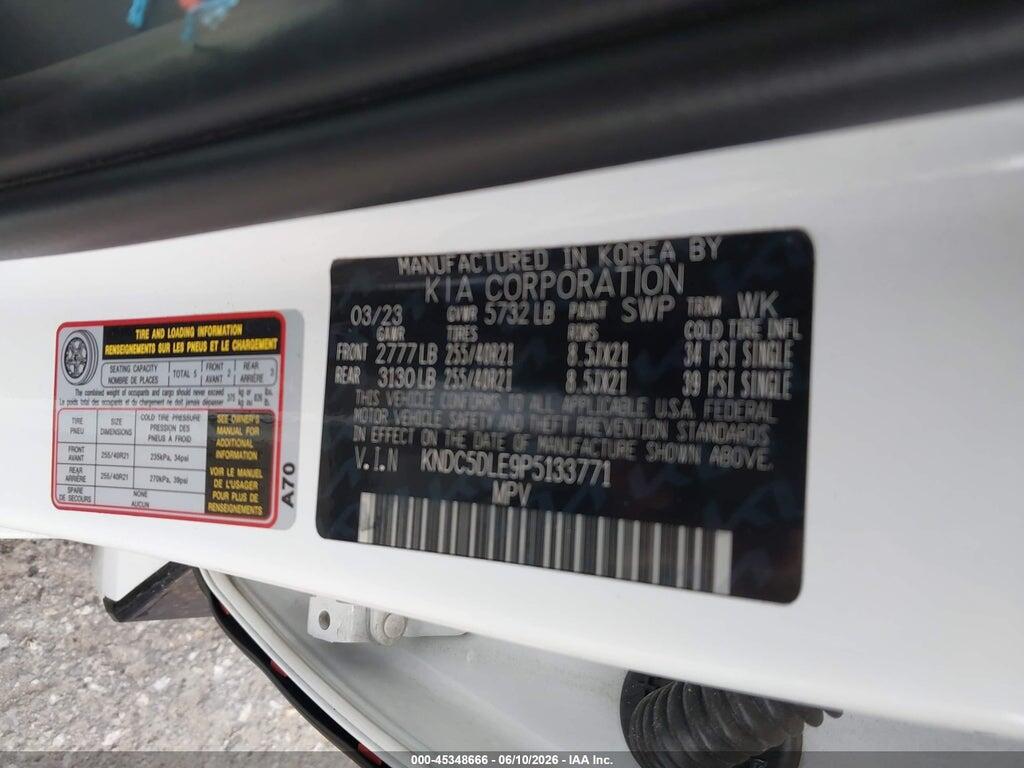 KNDC5DLE9P5133771 2023 KIA EV6 photo no. 9