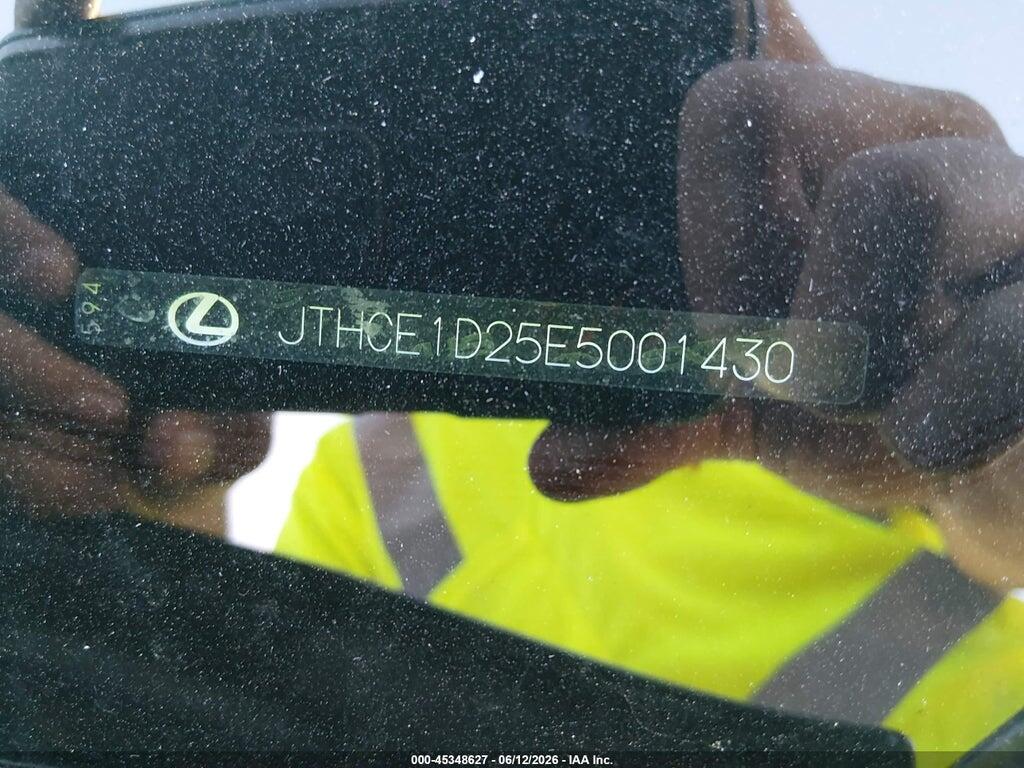 JTHCE1D25E5001430 2014 LEXUS IS 350 photo no. 9