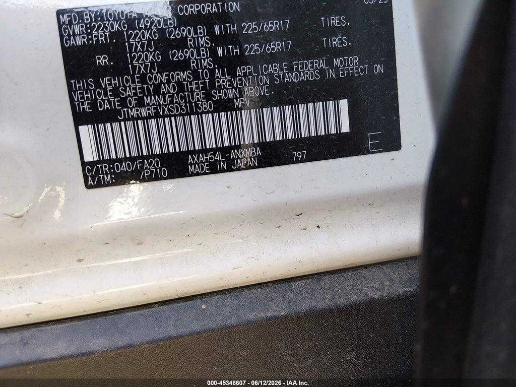 JTMRWRFVXSD311380 2025 TOYOTA RAV4 HYBRID photo no. 9