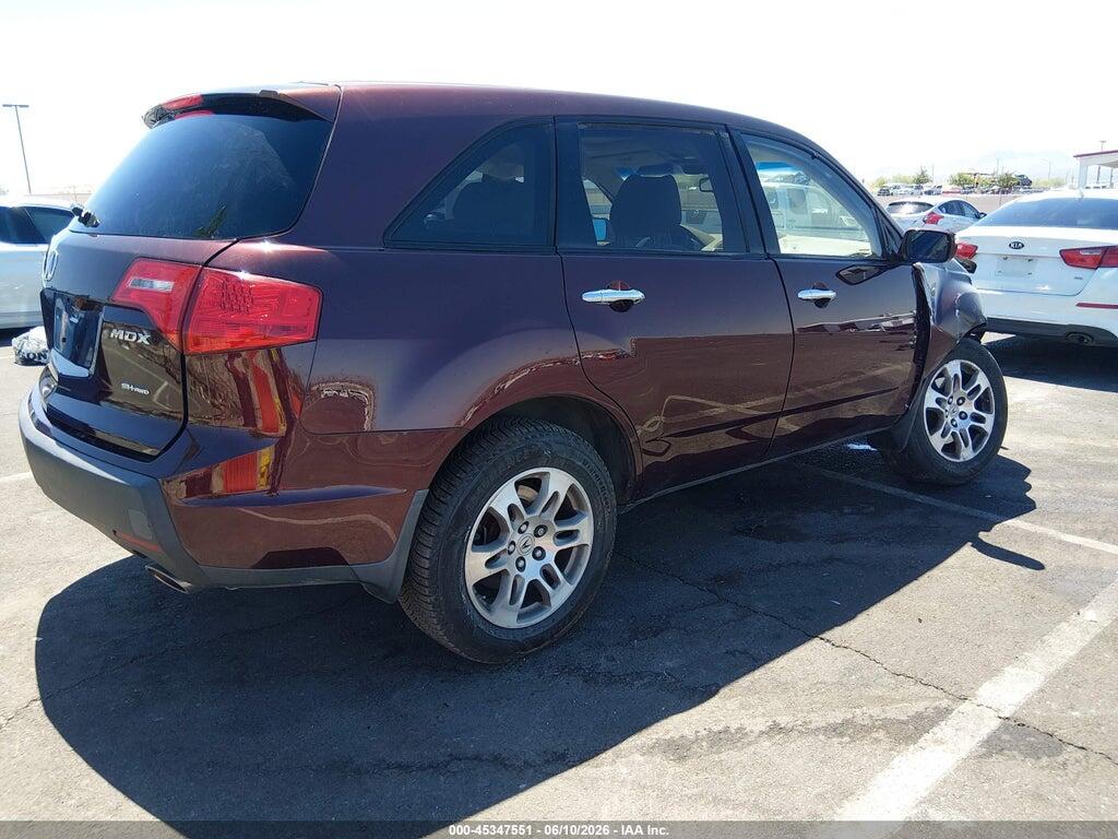 2HNYD28338H522205 2008 ACURA MDX photo no. 4
