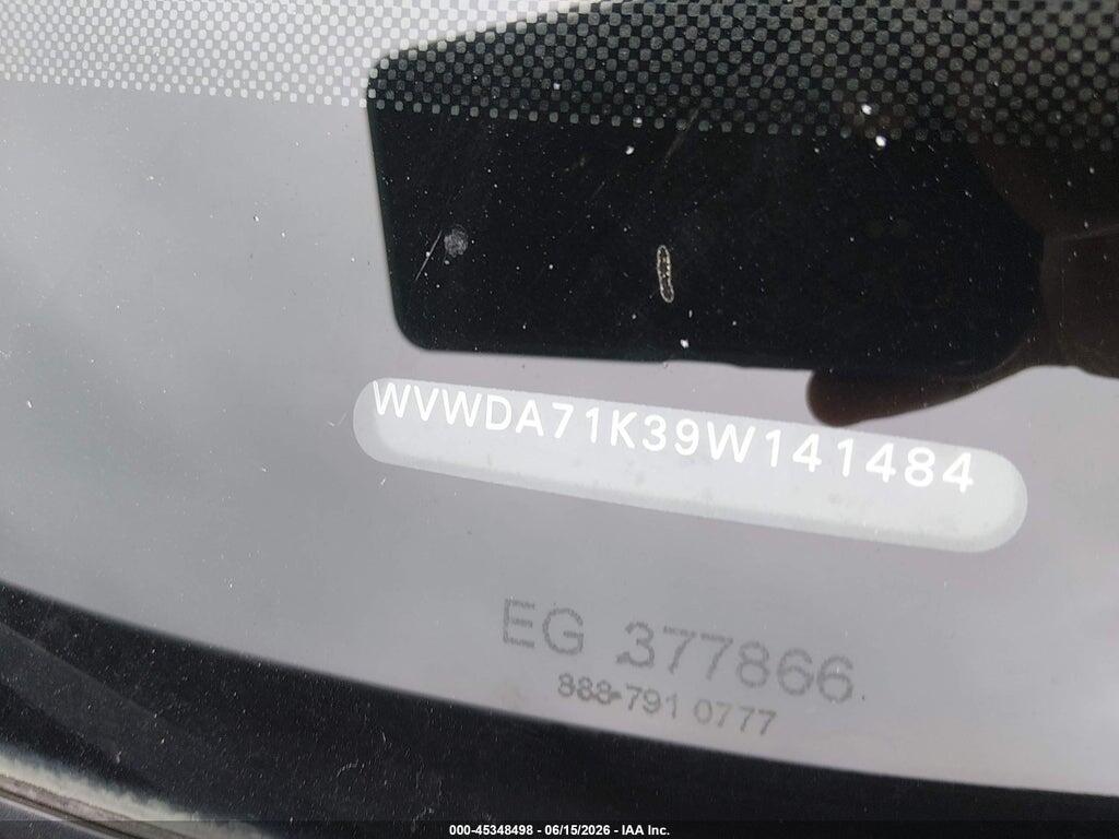 WVWDA71K39W141484 2009 VOLKSWAGEN RABBIT photo no. 9