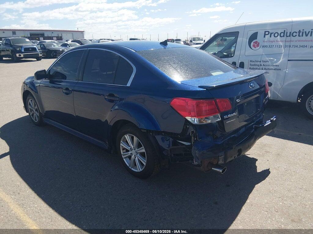 4S3BMBH62B3219903 2011 SUBARU LEGACY photo no. 3