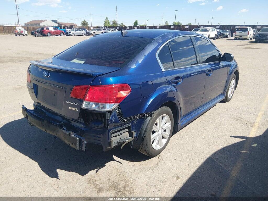 4S3BMBH62B3219903 2011 SUBARU LEGACY photo no. 4