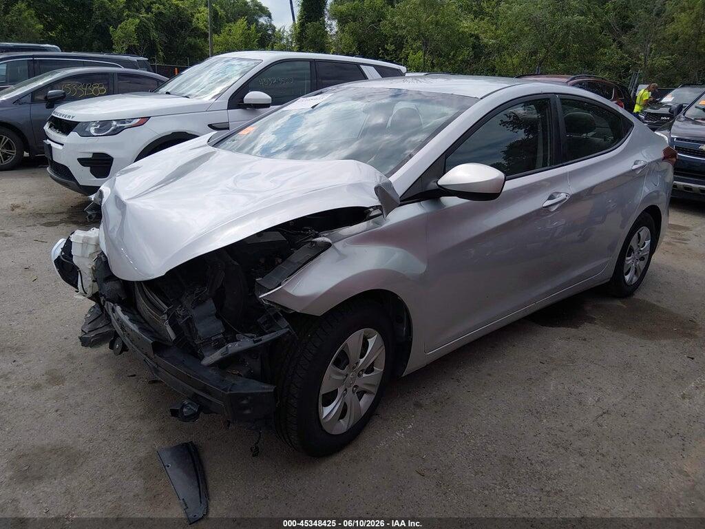 5NPDH4AE7GH705404 2016 HYUNDAI ELANTRA photo no. 2