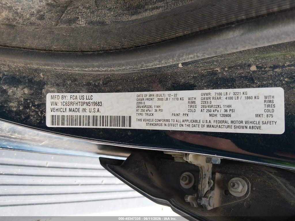 1C6SRFHT0PN519683 2023 RAM 1500 photo no. 9