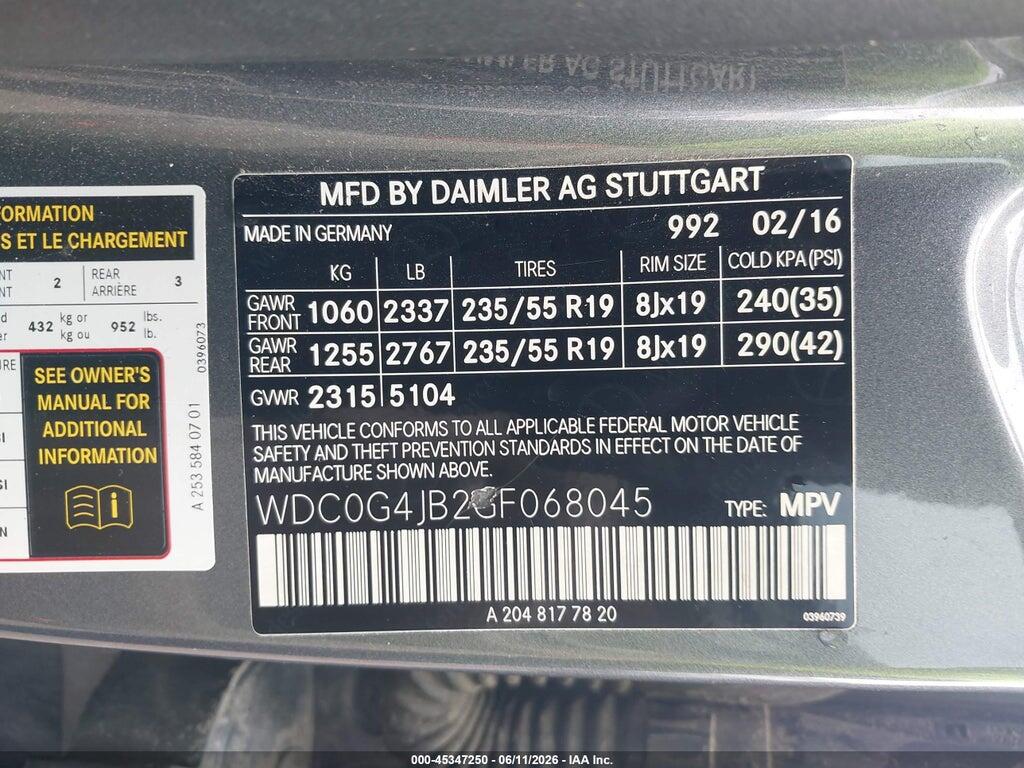 WDC0G4JB2GF068045 2016 MERCEDES-BENZ GLC 300 photo no. 9