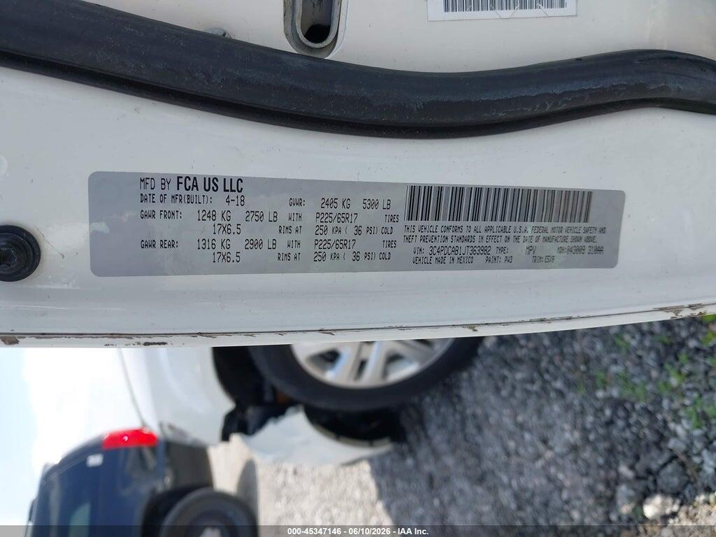 3C4PDCAB1JT363982 2018 DODGE JOURNEY photo no. 9