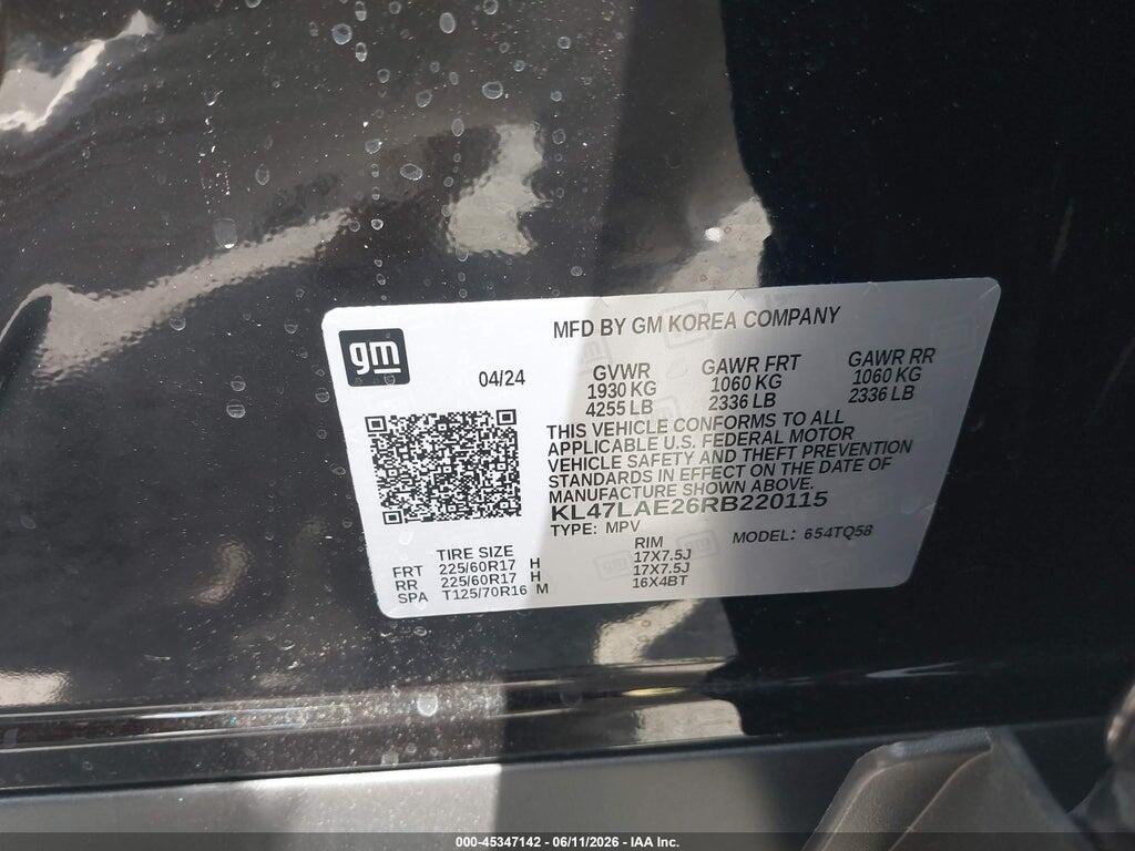 KL47LAE26RB220115 2024 BUICK ENVISTA photo no. 9