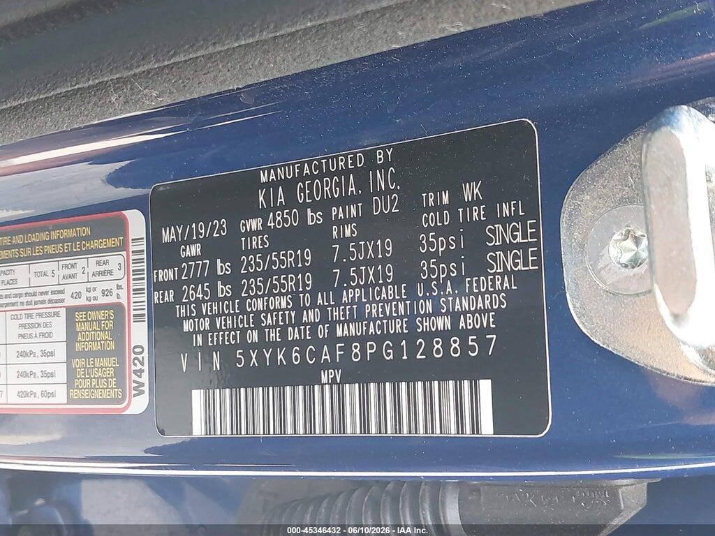 5XYK6CAF8PG128857 2023 KIA SPORTAGE photo no. 9