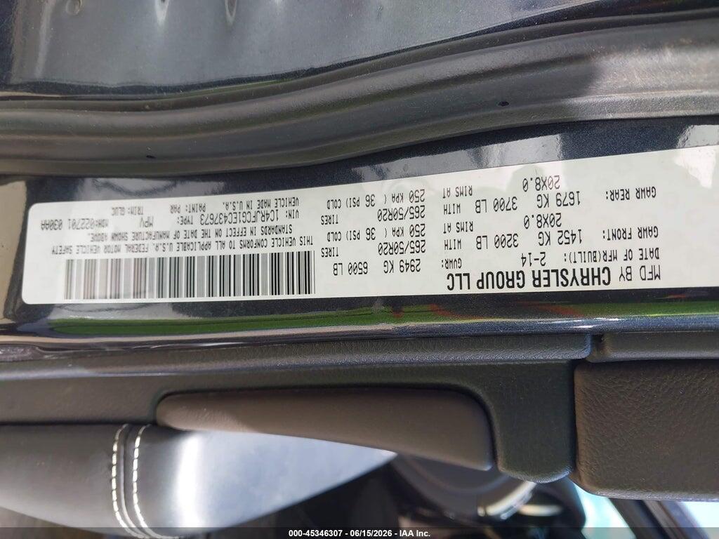 1C4RJFCG1EC437673 2014 JEEP GRAND CHEROKEE photo no. 9