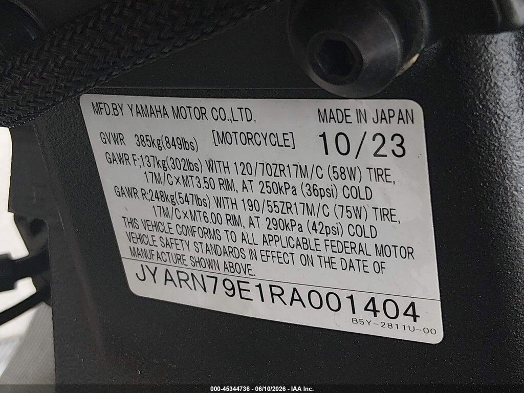 JYARN79E1RA001404 2024 YAMAHA MTN1000 photo no. 10