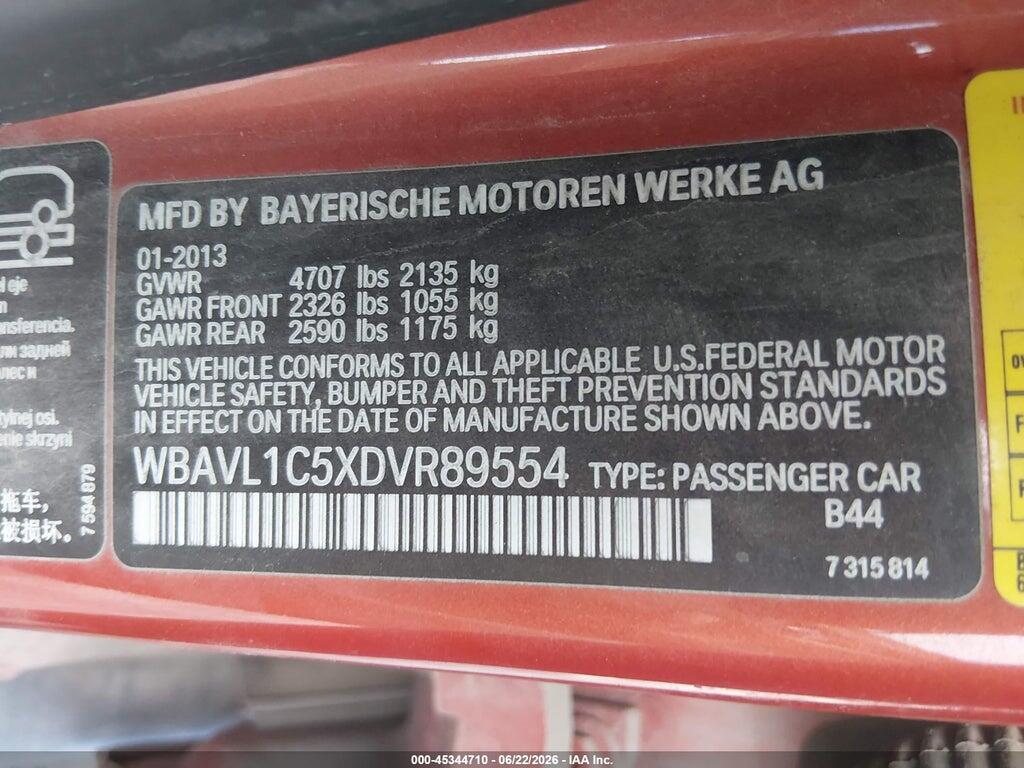 WBAVL1C5XDVR89554 2013 BMW X1 photo no. 9