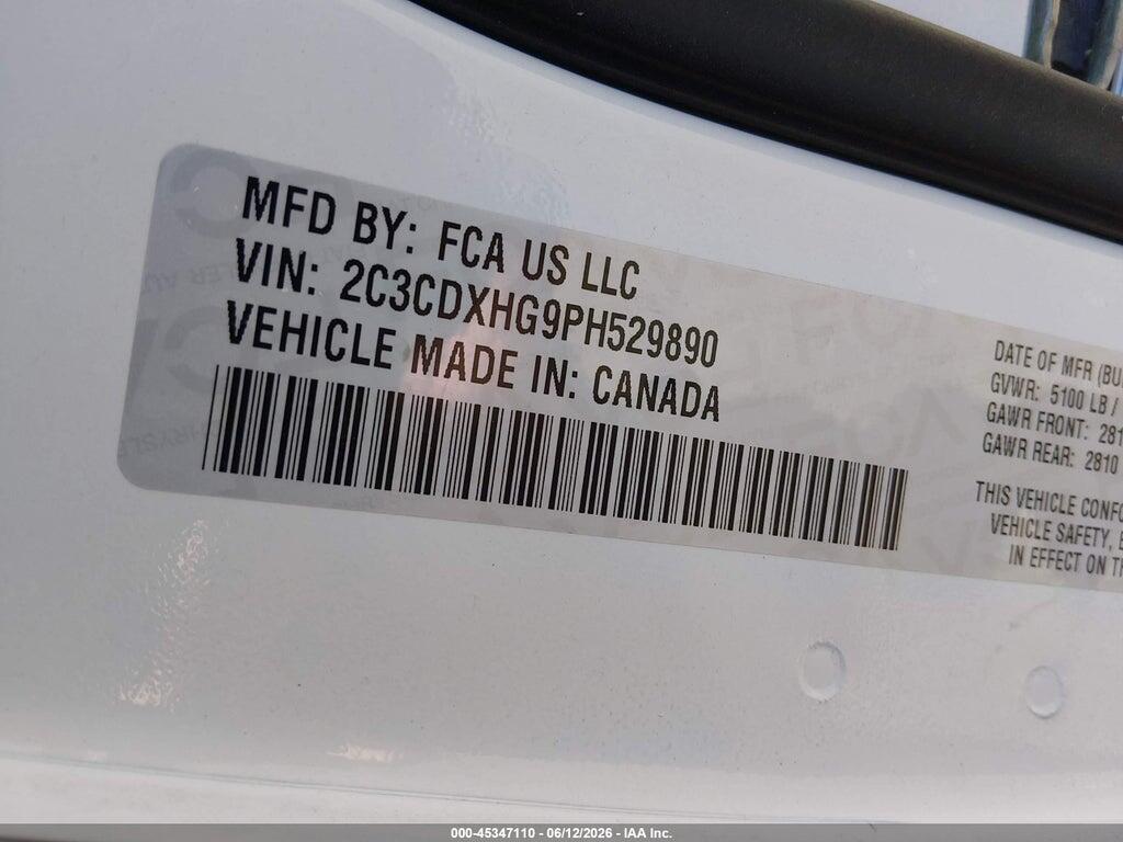 2C3CDXHG9PH529890 2023 DODGE CHARGER photo no. 9