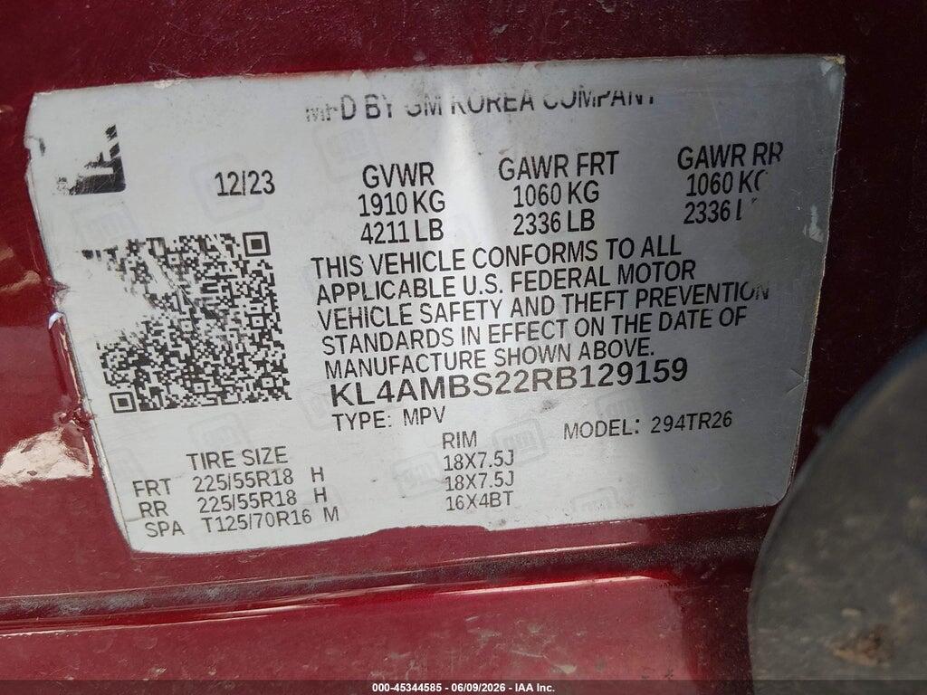 KL4AMBS22RB129159 2024 BUICK ENCORE GX photo no. 9