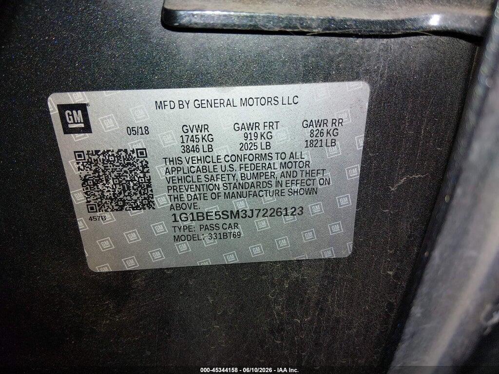 1G1BE5SM3J7226123 2018 CHEVROLET CRUZE photo no. 9