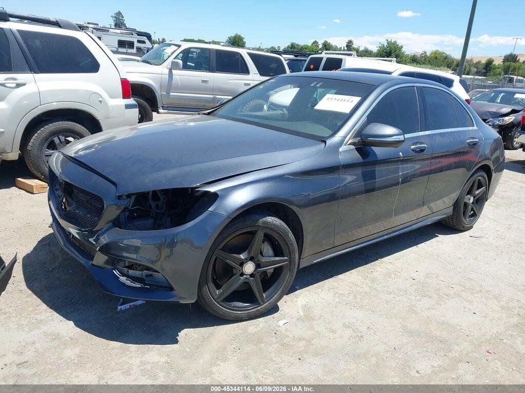 55SWF4KB8FU032752 2015 MERCEDES-BENZ C 300 photo no. 2
