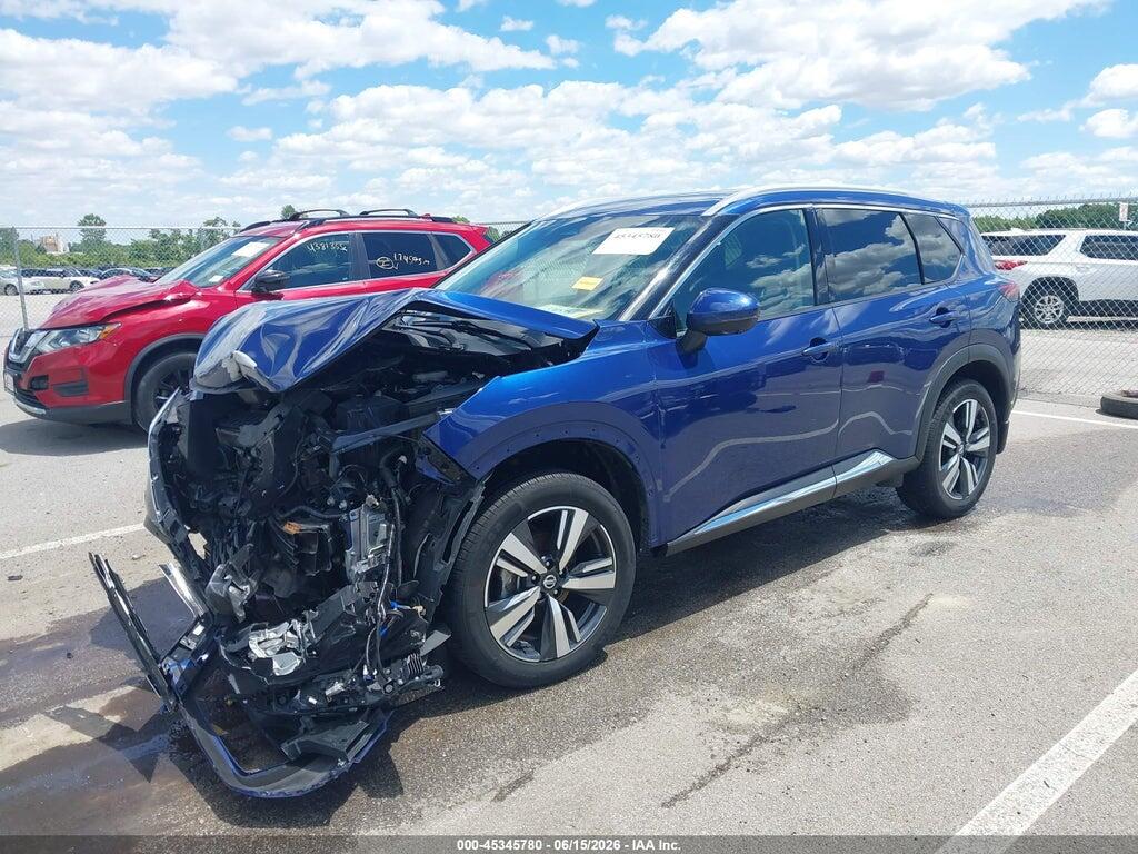 5N1AT3CBXMC697722 2021 NISSAN ROGUE photo no. 2