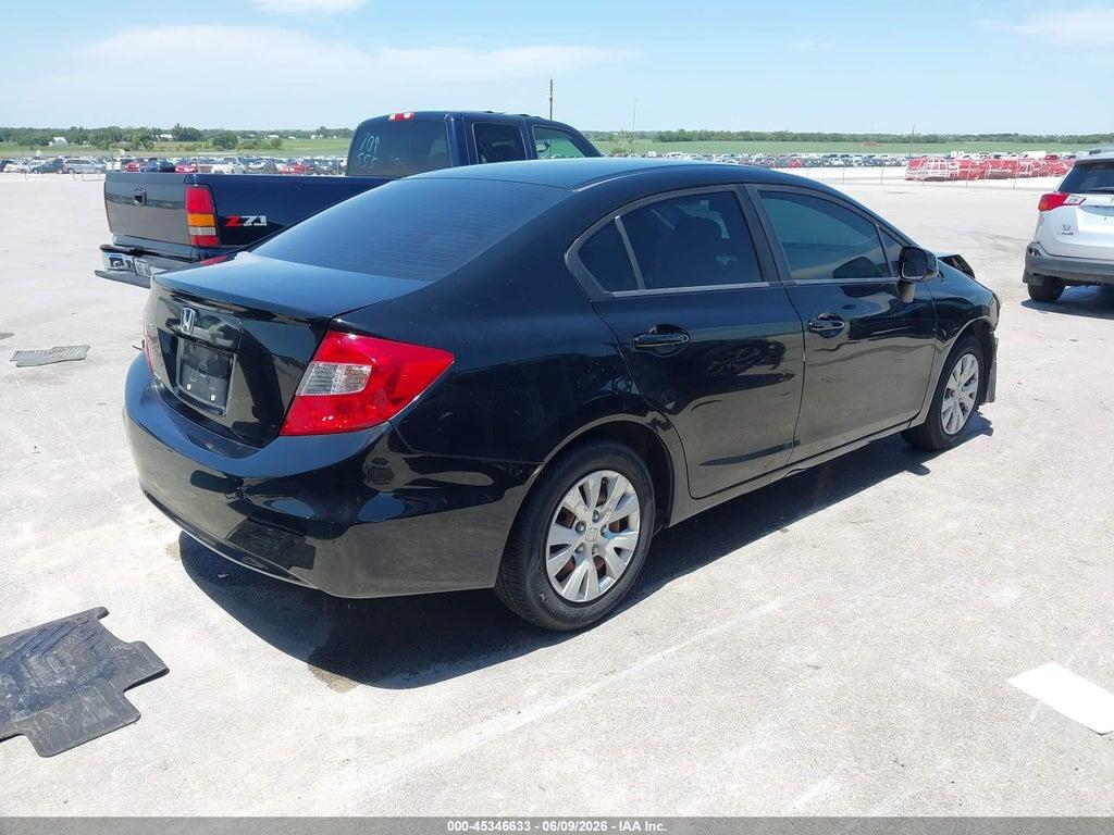19XFB2F53CE052642 2012 HONDA CIVIC photo no. 4