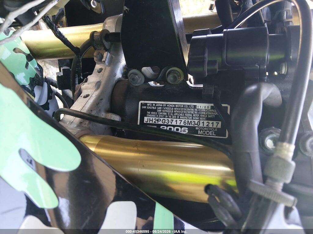 JH2PC37086M301217 2006 HONDA CBR600 photo no. 10
