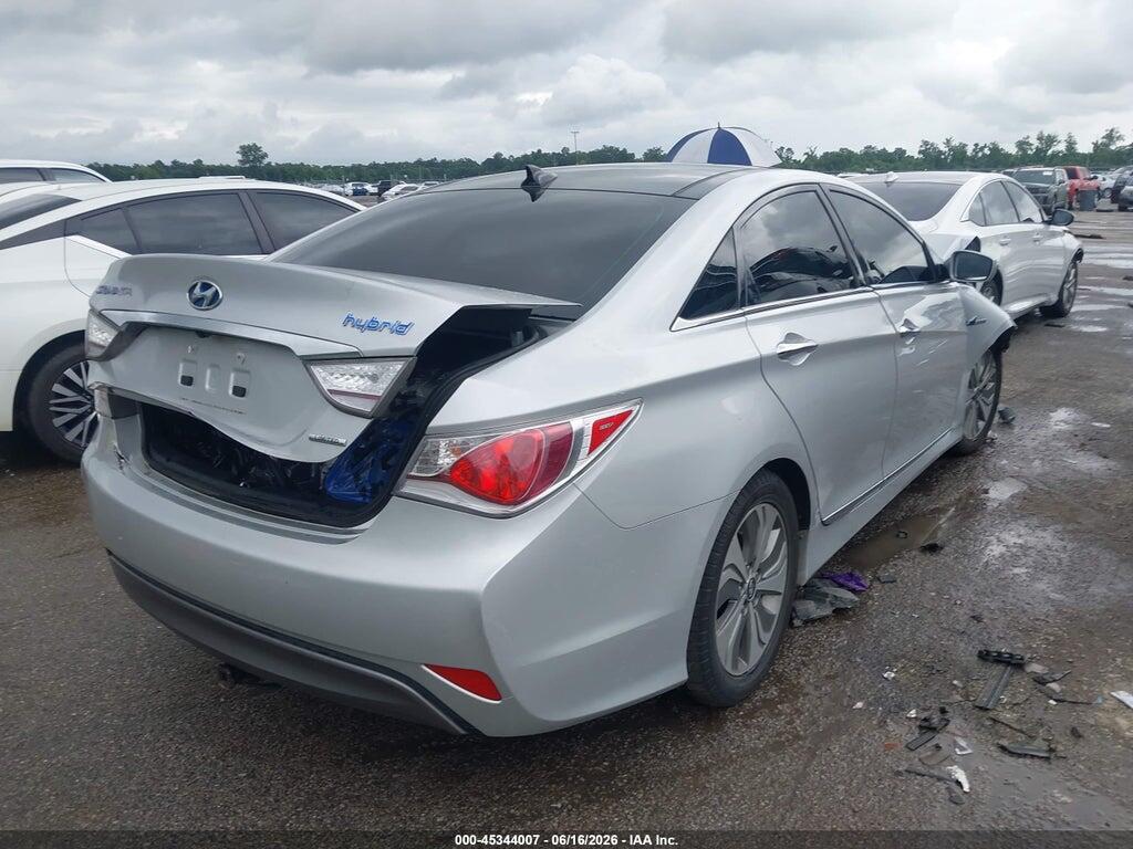 KMHEC4A49FA121582 2015 HYUNDAI SONATA HYBRID photo no. 4