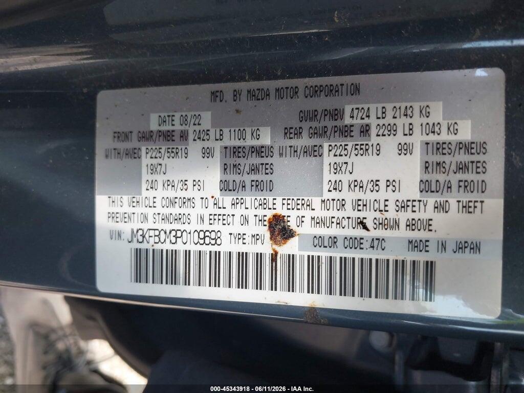 JM3KFBCM3P0109698 2023 MAZDA CX-5 photo no. 9