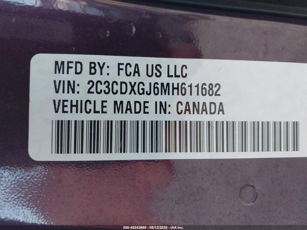 2C3CDXGJ6MH611682 2021 DODGE CHARGER photo no. 9
