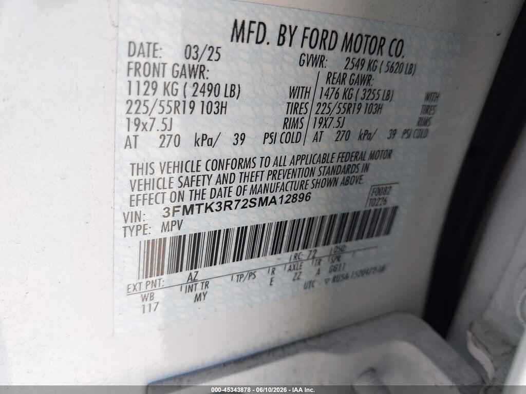 3FMTK3R72SMA12896 2025 FORD MUSTANG MACH-E photo no. 9
