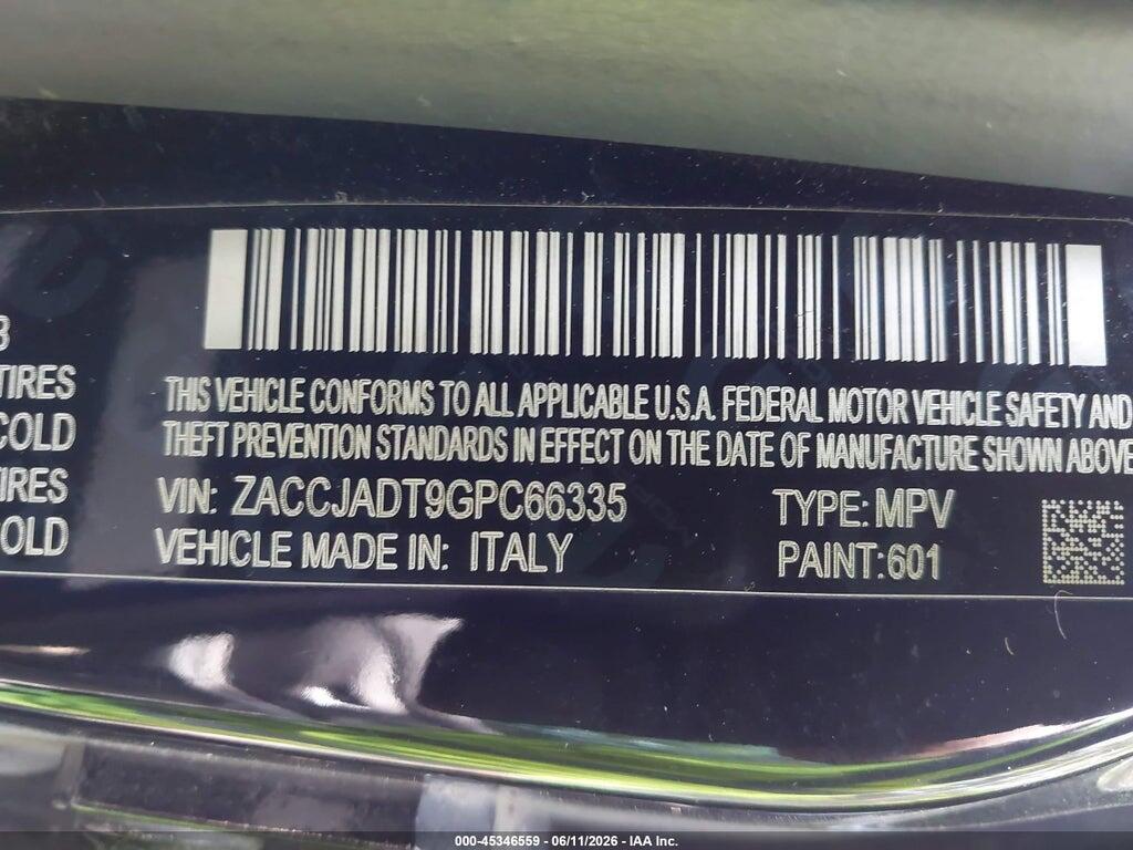 ZACCJADT9GPC66335 2016 JEEP RENEGADE photo no. 9