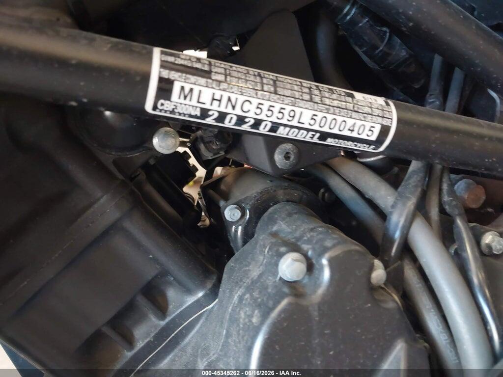 MLHNC5559L5000405 2020 HONDA CBF300 photo no. 10