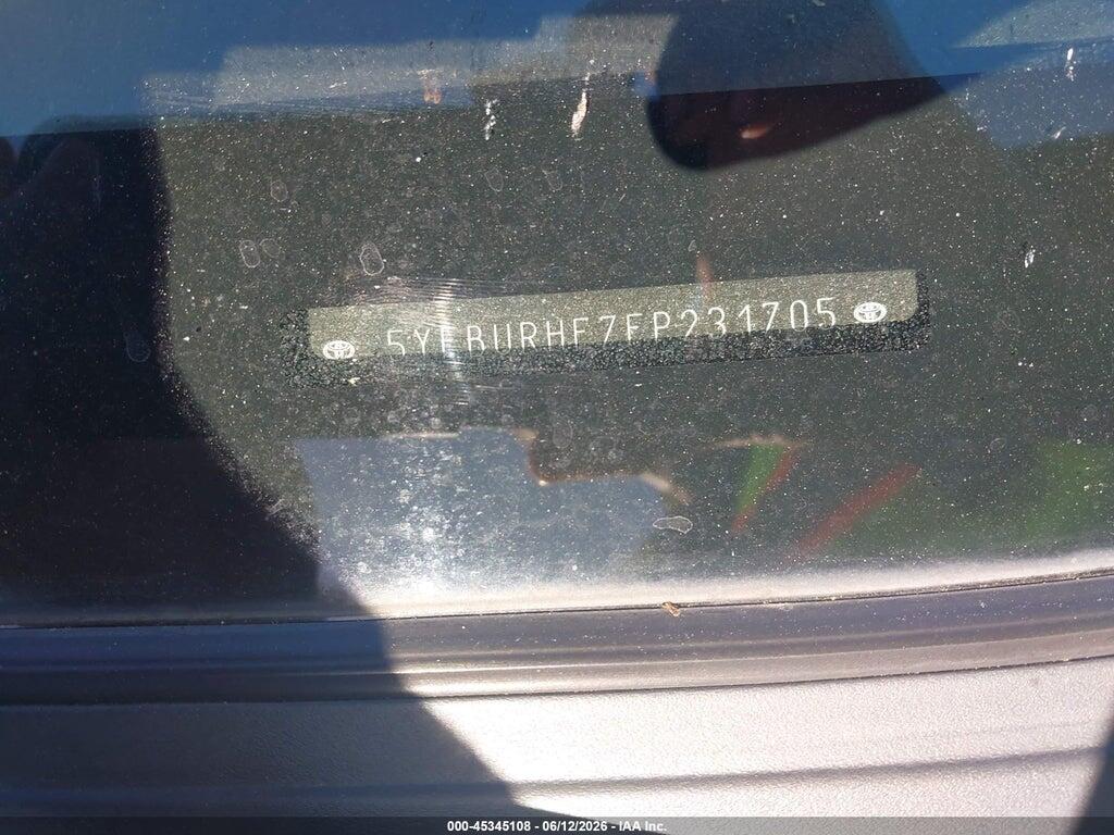 5YFBURHE7FP231705 2015 TOYOTA COROLLA photo no. 9
