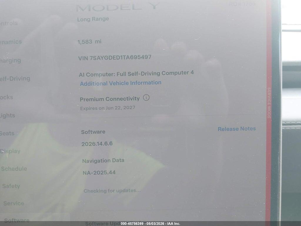 7SAYGDED1TA695497 2026 TESLA MODEL Y photo no. 7
