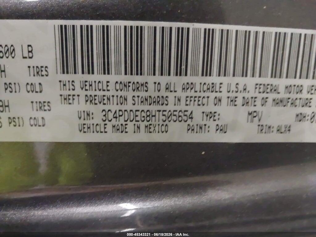 3C4PDDEG8HT505654 2017 DODGE JOURNEY photo no. 9
