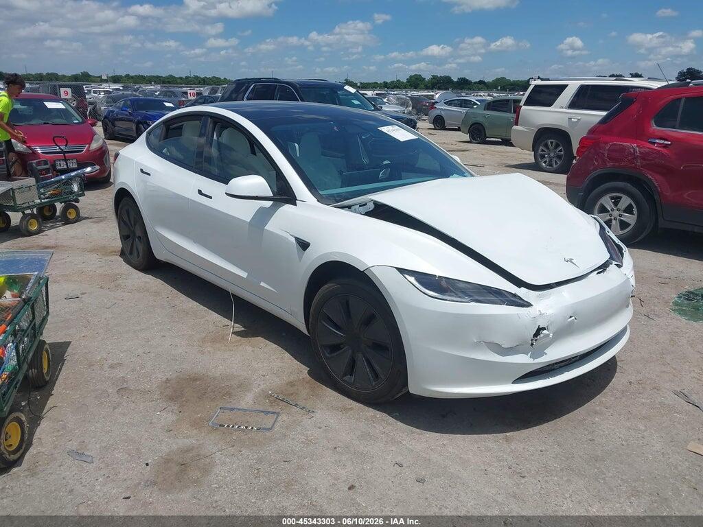 5YJ3E1EA0SF030786 2025 TESLA MODEL 3 photo no. 1